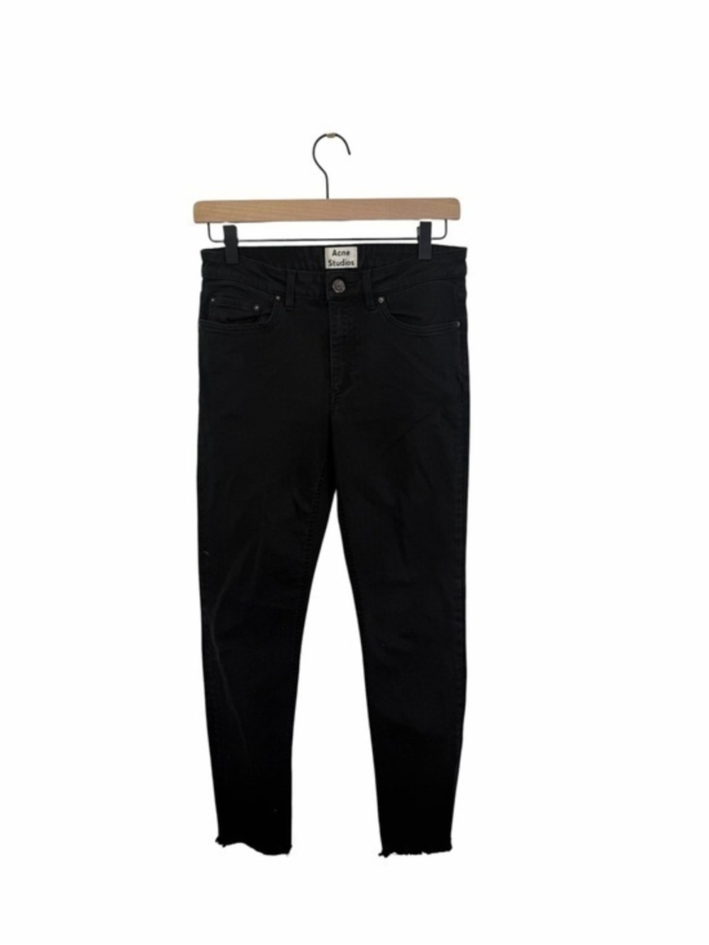 Acne Skinny High-Rise Jeans in Black
